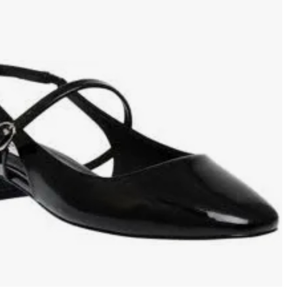 Steve Madden Black Patent Leather Heels with Mary Jane Strap